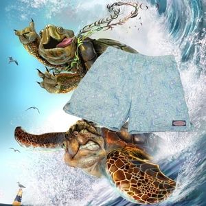 Vineyard Vines Boat Theme Boys Youth Swim Trunks